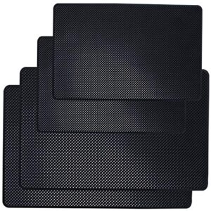 dakuan car dashboard anti-slip mat, 4 packs 10.5" x 5.7" and 8" x 5.1" sticky non-slip dashboard gel latex pad for cell phone, sunglasses, keys, coins