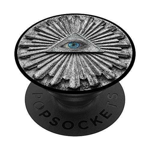 All Seeing Eye Illuminati Triangle PopSockets PopGrip: Swappable Grip for Phones & Tablets