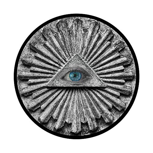 All Seeing Eye Illuminati Triangle PopSockets PopGrip: Swappable Grip for Phones & Tablets