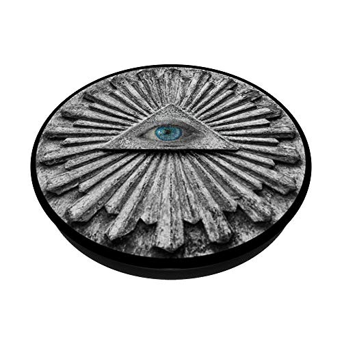 All Seeing Eye Illuminati Triangle PopSockets PopGrip: Swappable Grip for Phones & Tablets