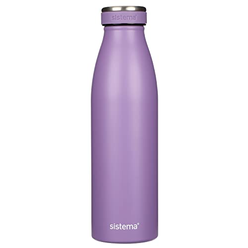 Sistema Stainless Steel Bottle, 500ml (Assorted Colours)