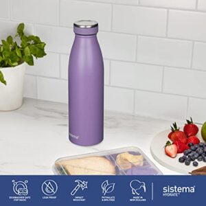 Sistema Stainless Steel Bottle, 500ml (Assorted Colours)