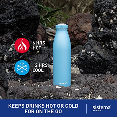 Sistema Stainless Steel Bottle, 500ml (Assorted Colours)