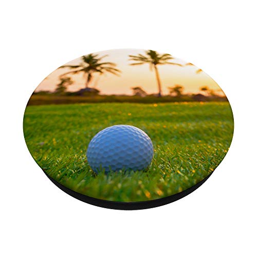 Golf Ball Palm Trees Golfing PopSockets PopGrip: Swappable Grip for Phones & Tablets