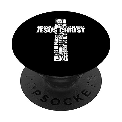 Christian Religious Spiritual Faith Cross Names Of Jesus PopSockets PopGrip: Swappable Grip for Phones & Tablets