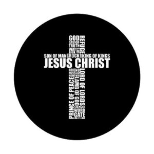 Christian Religious Spiritual Faith Cross Names Of Jesus PopSockets PopGrip: Swappable Grip for Phones & Tablets