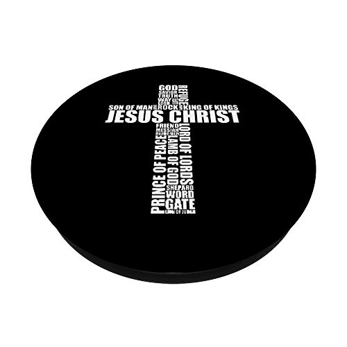 Christian Religious Spiritual Faith Cross Names Of Jesus PopSockets PopGrip: Swappable Grip for Phones & Tablets