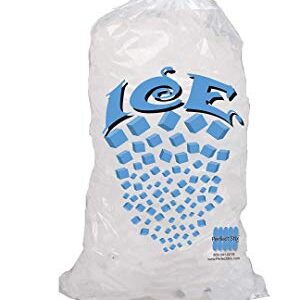 Perfect Stix Icebag10TT-50 Ice Bag with Twist Tie Enclosure, 10 lbs (50/Pk), Clear