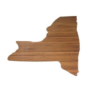 bamboomn new york silhouette bamboo serving and cutting board - 1 unit - 11.25" x 9.25" x 0.6"