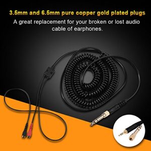 Richer-R Replacement Spring Coil Cable for Sennheiser HD25/ 560/540/ 480/430 Headphones Earphones