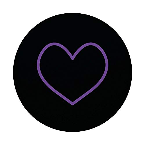 Purple Heart On Black PopSockets Swappable PopGrip