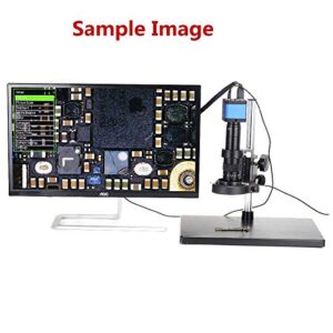 HAYEAR 16MP HDMI Microscope Camera Kit for Industry Lab PCB USB Output TF Card Video Recorder +180X C-Mount Lens + Big Stereo Stand +144 LED Light