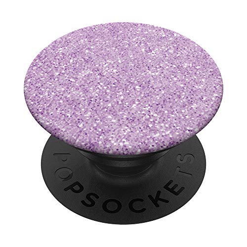 Lavender Background White Scattered Specks PopSockets PopGrip: Swappable Grip for Phones & Tablets