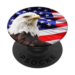 pop socket american flag with eagle phone grip popsockets popgrip: swappable grip for phones & tablets