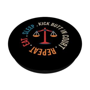 Funny Lawyer Attorney Law Student Bar Exam PopSockets Swappable PopGrip