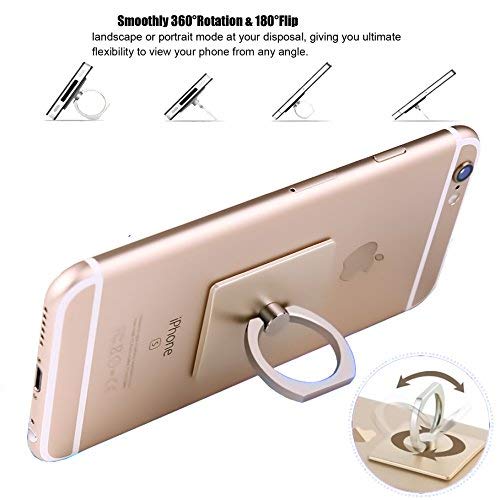 Finger Ring Stand, 360 Rotary Cell Phone Holder Finger Loop Grip Mount Universal Smartphone Kickstand,iEugen Compatible with iPhone 14/iPhone 13/Galaxy S23/Galaxy S22/Galaxy