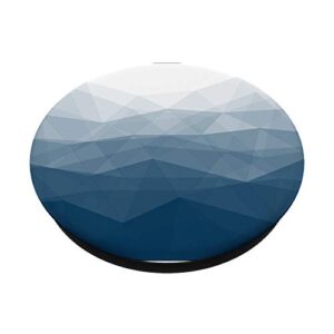 Blue Sea Sky Geometric Abstract Graphic For Men & Women PopSockets Swappable PopGrip