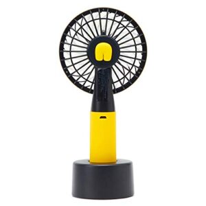 BT21 CHIMMY Character Mini Handheld Personal Portable Fan | 3-Speed Adjustable USB Rechargeable, Yellow