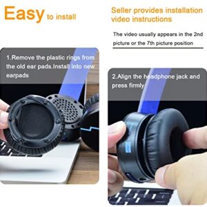 hd V10 V8 Mod Kit – defean Replacement Earpads and Headband Compatible with Sol Republic Tracks hd V10 V8 headsets, Softer Leather,High-Density Noise Cancelling Foam (Earpads + Headband)