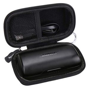 aproca hard storage travel case bag fit for bose soundsport free truly wireless sport headphones (black)