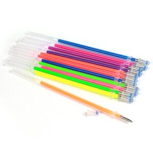 lotus.flower 60pcs gel pens gel refills rollerball pastel neon glitter pen drawing colors(random color) (60pcs)
