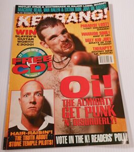 kerrang magazine(uk publication) november 26,1994 edition, issue 522 (ricky warwick of the almighty on cover)[single issue magazine]wear on cover, corners