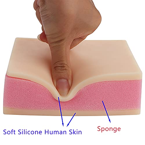 Silicone Sponge Human Skin Injection Pad Training Model, Nurse Student Practice, No Syringe Included!!!