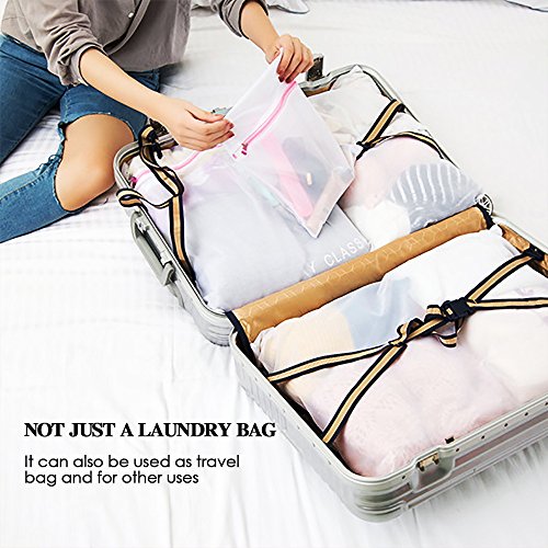 Techoss Polyester Mesh Zipper Laundry Bags for Delicates