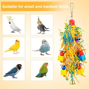 MEWTOGO Small Bird Shredder Toy - Parrot Foraging Shredding Toy for Finches,Cockatiels,Budgies,Parakeets,and Sun Conures