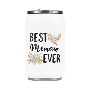 best memaw ever stainless steel vacuum mug/memaw travel mug/memaw coffee mug/travel cup/ - 10.3 ounce