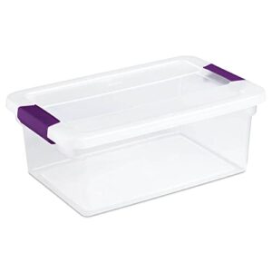 sterilite 15 quart clear plastic stackable storage container tote with latching lid (24 pack)