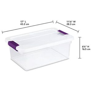 Sterilite 15 Quart Clear Plastic Stackable Storage Container Tote with Latching Lid (24 Pack)