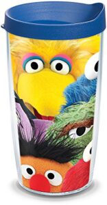 tervis sesame street made in usa double walled insulated tumbler travel cup keeps drinks cold & hot, 16oz, classic
