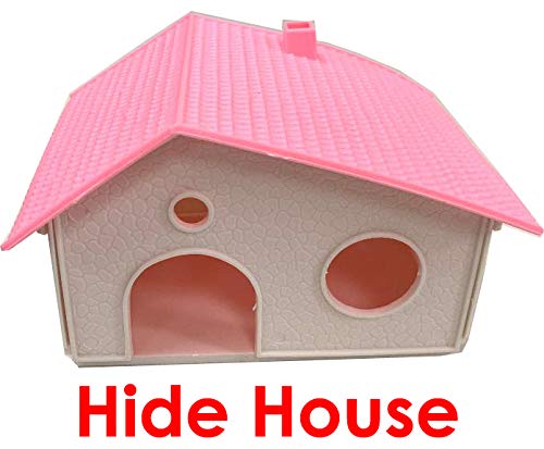 Large 5 Floor Twin Towner Habitat Syrian Hamster Rodent Gerbils Mouse Mice Rat Cage (Pink)