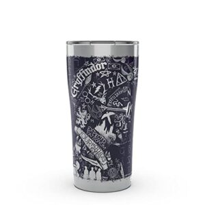 tervis harry potter - 20th anniversary triple walled insulated tumbler travel cup keeps drinks cold & hot, 20oz, stainless steel
