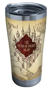 tervis 1293210 harry potter-the marauder's map insulated tumbler, 20 oz stainless steel, silver