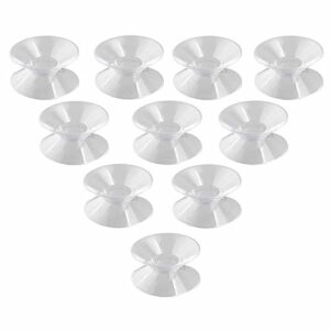 kaibsen® [10/20/30/50/100 pcs] sucker pads for glass - double sided suction cups，transparent plastic glass table top spacers (diameter: 2cm 3cm 3.5cm)