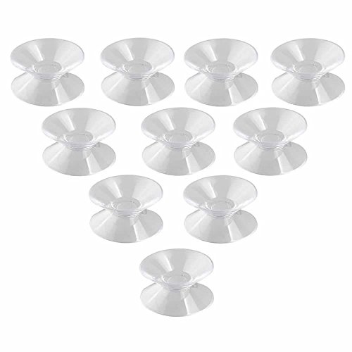 KAIBSEN® [10/20/30/50/100 Pcs] Sucker Pads for Glass - Double Sided Suction Cups，Transparent Plastic Glass Table Top Spacers (Diameter: 2cm 3cm 3.5cm)