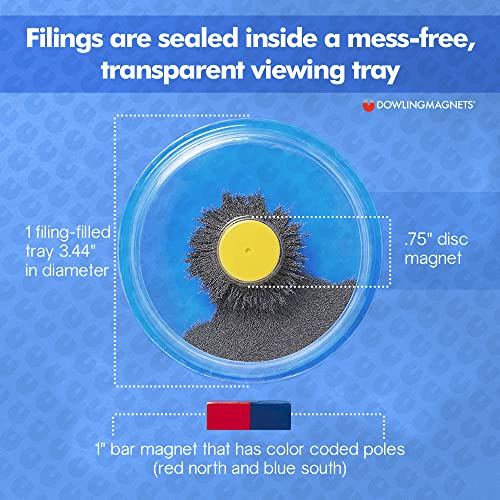 Dowling Magnets Magnetic Field Viewing Kit with Steel Filings