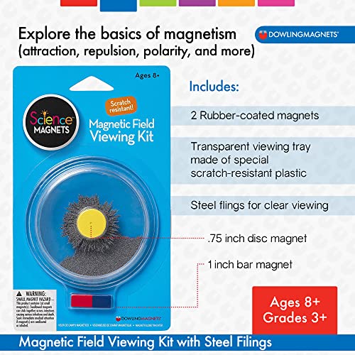 Dowling Magnets Magnetic Field Viewing Kit with Steel Filings