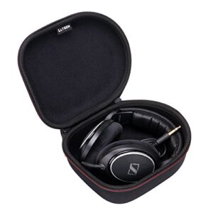 ltgem headphone case for sennheiser hd 599 se / 560 s / 660 s / 600 / 450se / 350bt wireless headphones(black+black)
