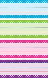 teacher created resources bright colors polka dots word strips