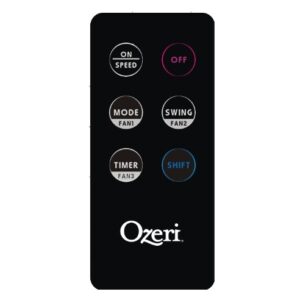 Ozeri 3X Tower Fan (44") with Bluetooth and Passive Noise Reduction Technology, Black