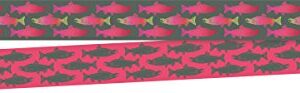 Barker Creek Double-Sided Border Set of 4, Sea & Sky, Multi-Design, 35' Each of 4 Designs, Otters, Eagles, Salmon, Whales, Total of 140' of Double-Sided Border in Set (3865)