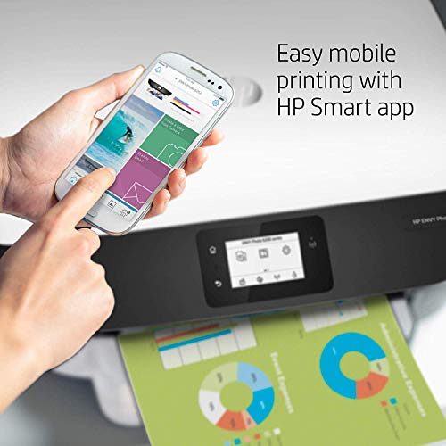 HP ENVY Photo 6252 Wireless All-in-One Printer, Instant Ink Eligible, Works with Alexa - White (K7G22A)