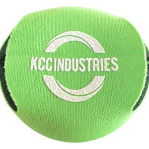 KCC Industries 8 oz. Mini Beer & Soda Slim Can Sleeves - Set of 2 Fun Size Coolies (Lime Green)