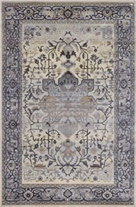 pierre cardin cosmos collection oriental design area rugs for living room carpets (5' x 8', multi (cs13d))