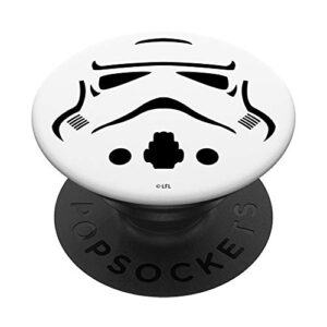 star wars storm trooper helmet stencil art popsockets popgrip: swappable grip for phones & tablets