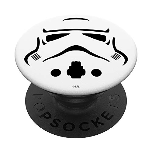 Star Wars Storm Trooper Helmet Stencil Art PopSockets PopGrip: Swappable Grip for Phones & Tablets