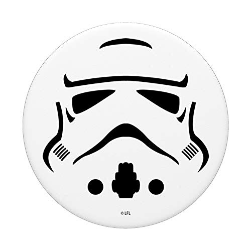 Star Wars Storm Trooper Helmet Stencil Art PopSockets PopGrip: Swappable Grip for Phones & Tablets